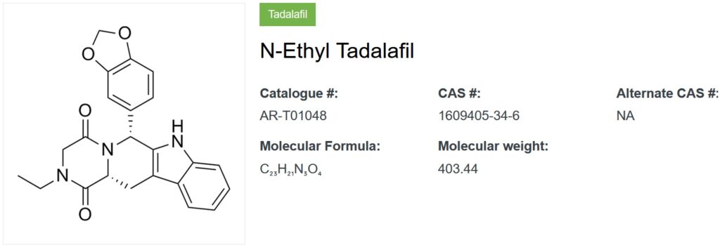 AR-T01048, N-Ethyl Tadalafil,